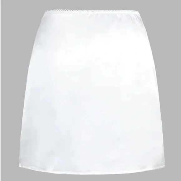 NWT lace trim satin skirt set by Commense in size XS - Picture 10 of 16